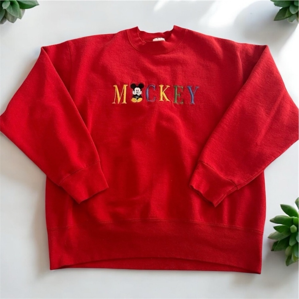 Vintage 90’s Disney Mickey Mouse Crewneck Sweatshirt - Picture 2 of 7